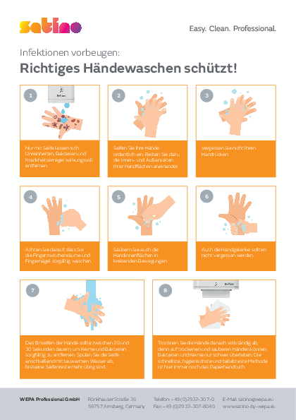 Richtiges Händewaschen schützt!